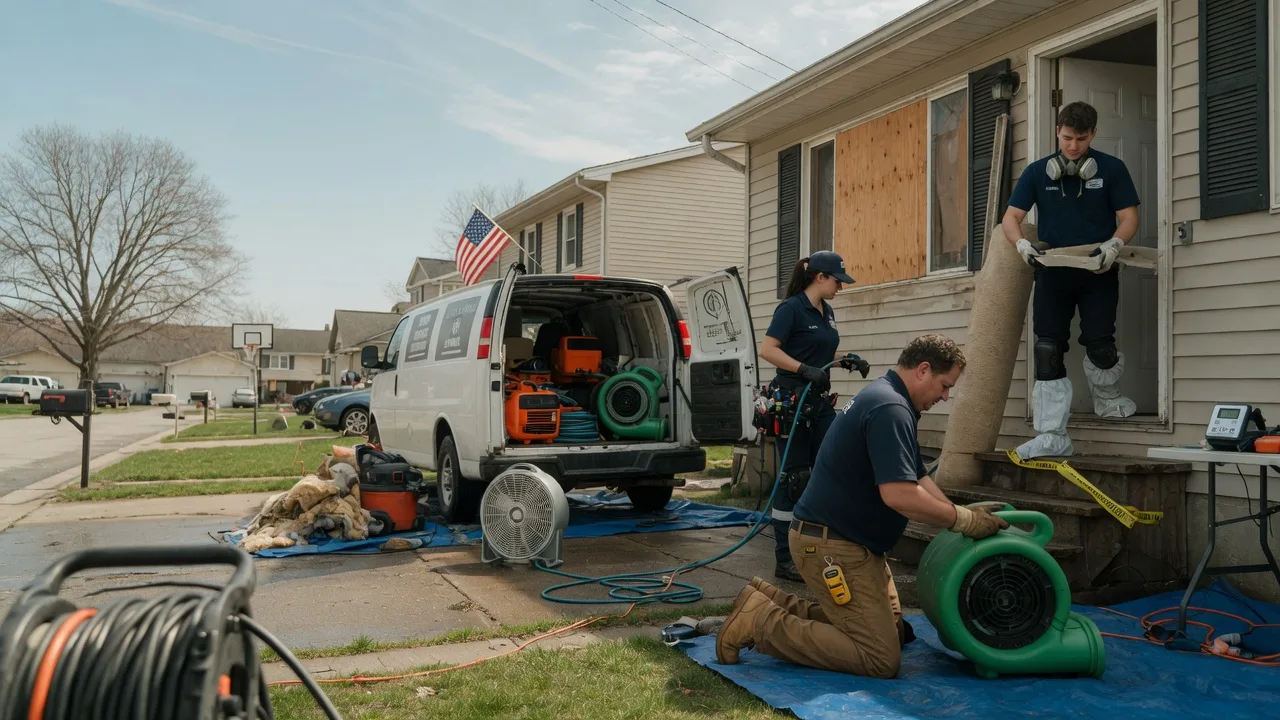 Water Damage Restoration in Red House, WV near me